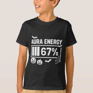 Aura Energie 67 Prozent 6 7 Meme Halloween  T-Shirt