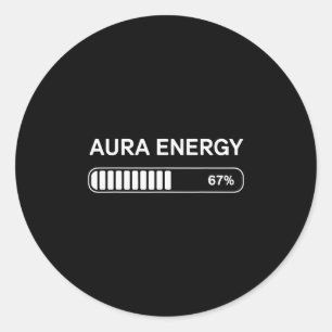 Aura Energie bei 67 Runder Aufkleber