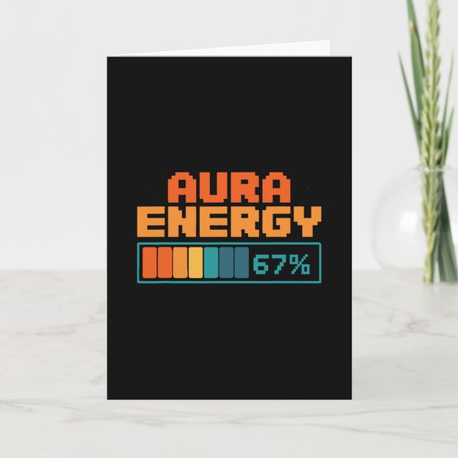 Aura Energy 67% Aura Farming Alpha Slang Gen 67th  Karte (Vorderseite)