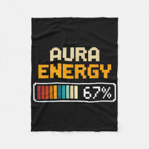 Aura Energy 67 Nummer 67. Sportler Eiscreme Fleecedecke