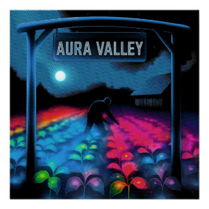 Aura Farm Colorful Valley Poster