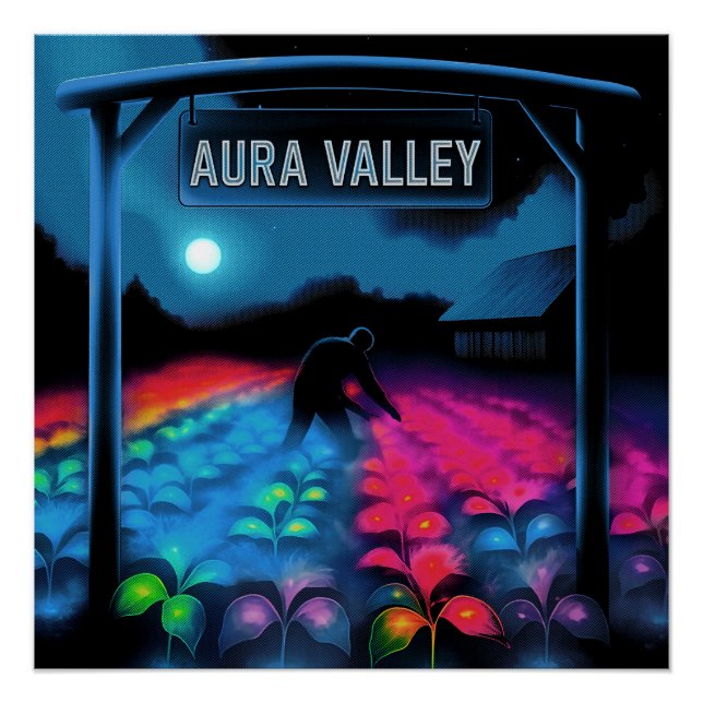 Aura Farm Colorful Valley Poster (Vorderseite)