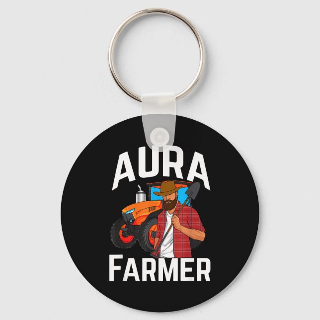Aura Farmer Funny Meme  Schlüsselanhänger (Vorderseite)