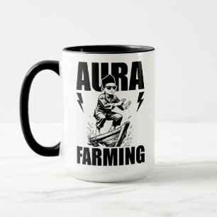 Aura Farming Boot Kid Meme Viral Indonesischer Jun Tasse
