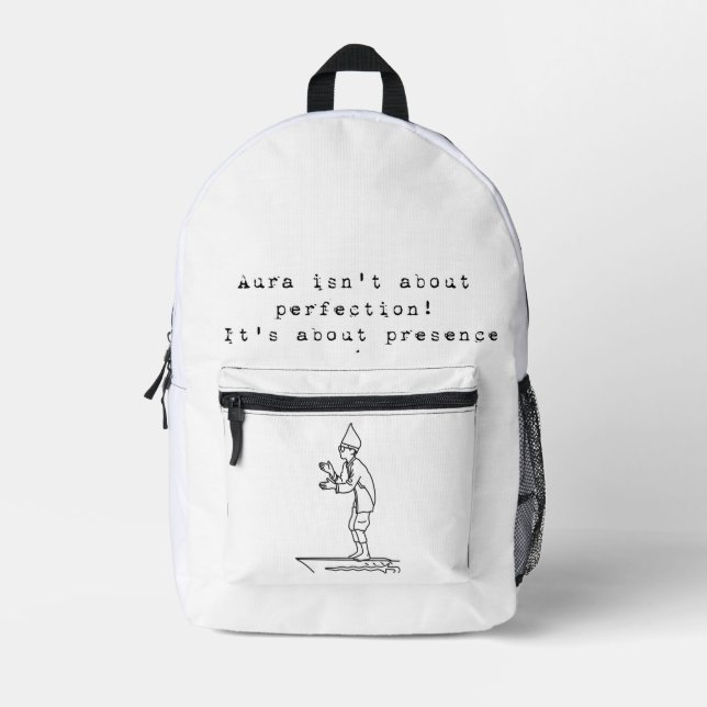 Aura Farming Boy Bedruckter Rucksack (Vorderseite)