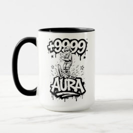 Aura Farming Plus 9999 Boot Kind Meme Tasse