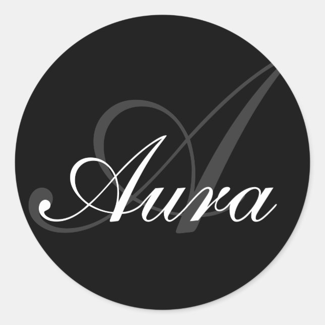 Aura-Front Runder Aufkleber (Vorderseite)