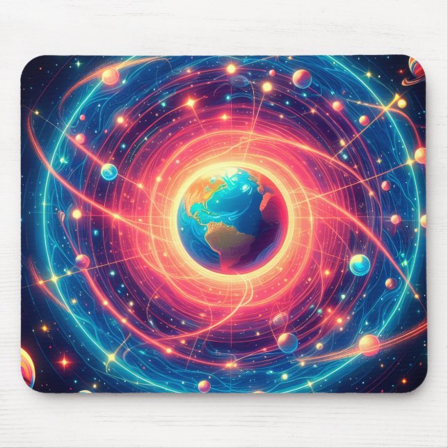 Aura of Earth and The Visible Law of Attraction Mousepad (Vorne)