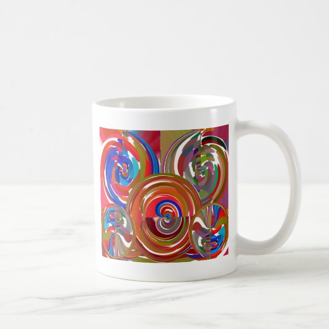 Aura-Reinigungs-Kreise - Reiki Meditations-Mandala Tasse (Rechts)