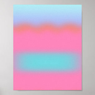 Aura rosa und blau poster