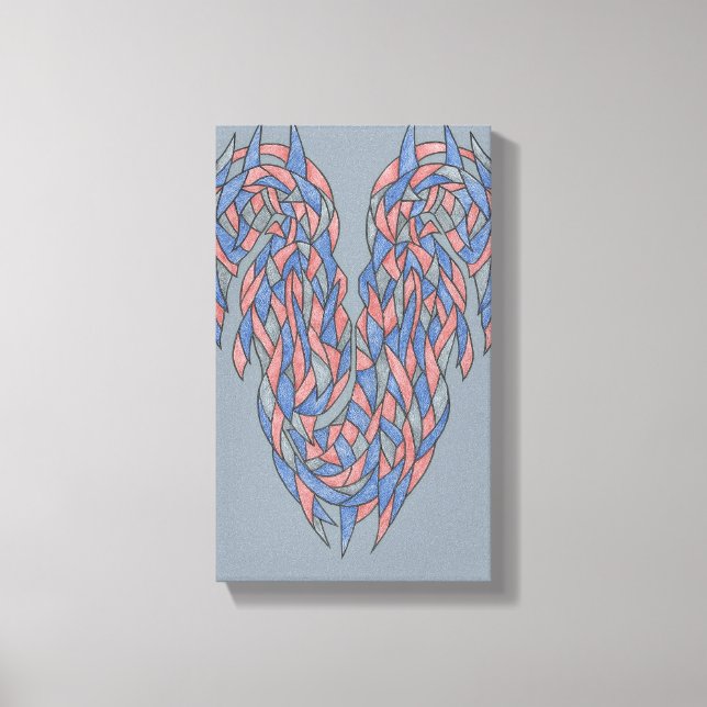 Aura Shift – Soft Gradient Abstract Canvas Leinwanddruck (Vorderseite)