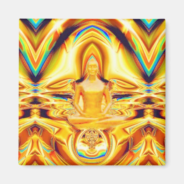 Aura, Stärke und Meditation_ Magnet (Vorne)