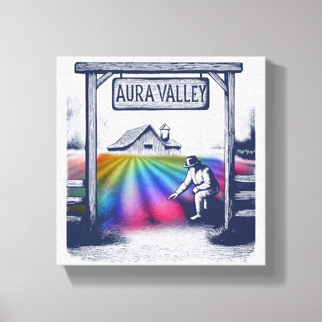 Aura Valley Farm Leinwanddruck (Vorderseite)