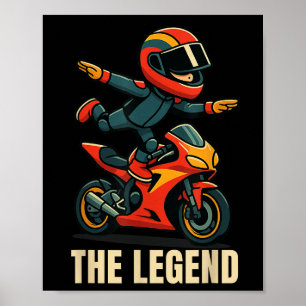 Auraanbau auf dem Motorrad - Funny Indone Poster