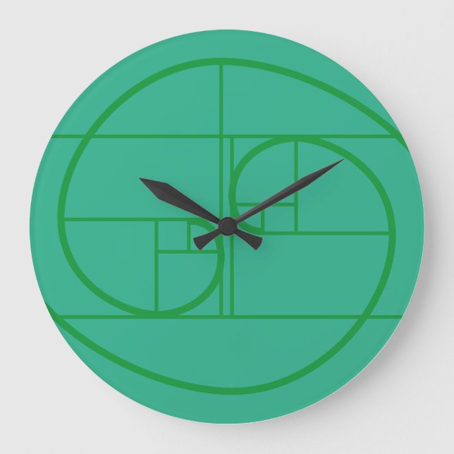 AUREA MATEMATICA ARTISTICA BY MASANSER PIXELAT GROßE WANDUHR (Vorderseite)