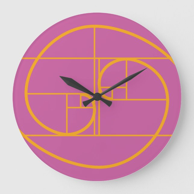AUREA MATEMATICA ARTISTICA BY MASANSER PIXELAT GROßE WANDUHR (Vorderseite)