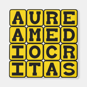 Aurea Mediocritas, Goldene Mitte Magnet