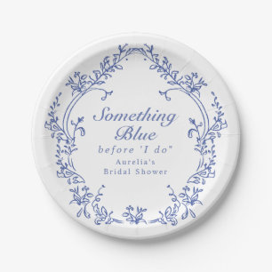 AURELIA Chinoiserie Something Blue Brautparty Pappteller