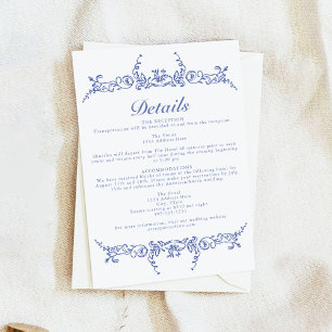 AURELIA Chinoiserie Viktorianische Blumendetails K Einladung