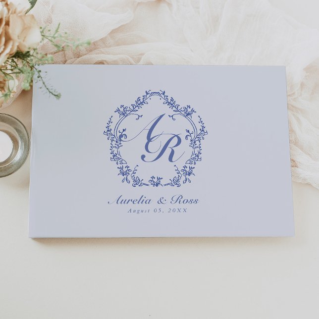 AURELIA Chinoiserie Viktorianisches Blumenmonogram Gästebuch (Von Creator hochgeladen)