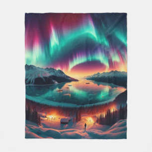 Aureola Borealis in Alaska Fleecedecke