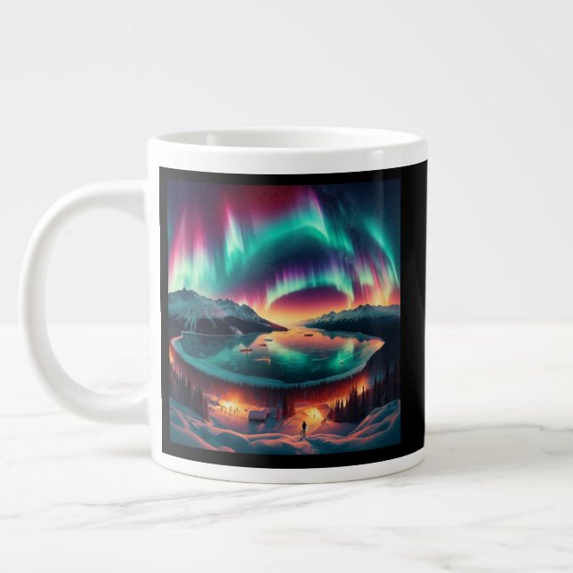 Aureola Borealis in Alaska Jumbo-Tasse (Links)