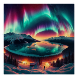 Aureola Borealis in Alaska Poster