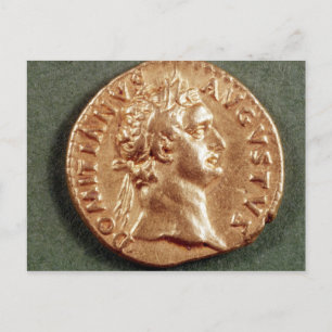 Aureus Domitian Postkarte