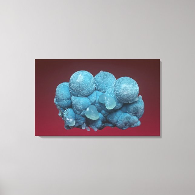 Aurichalzit mit Smithsonit, Soccorro Landkreis, Ne Leinwanddruck (Vorderseite)