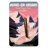 AURIS-EN-OISANS Frankreich Skiposter