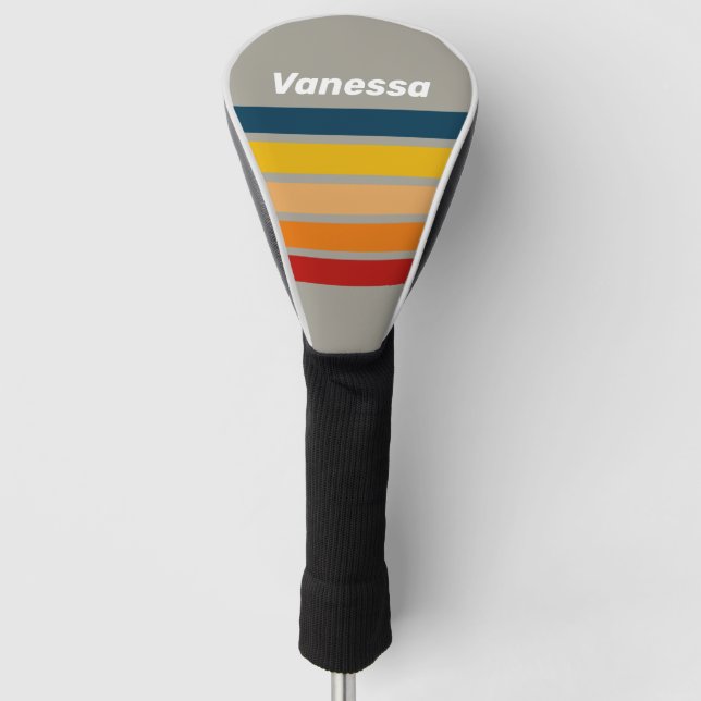 Aurora Arcade Across Striping with Name Golf Headcover (Vorderseite)