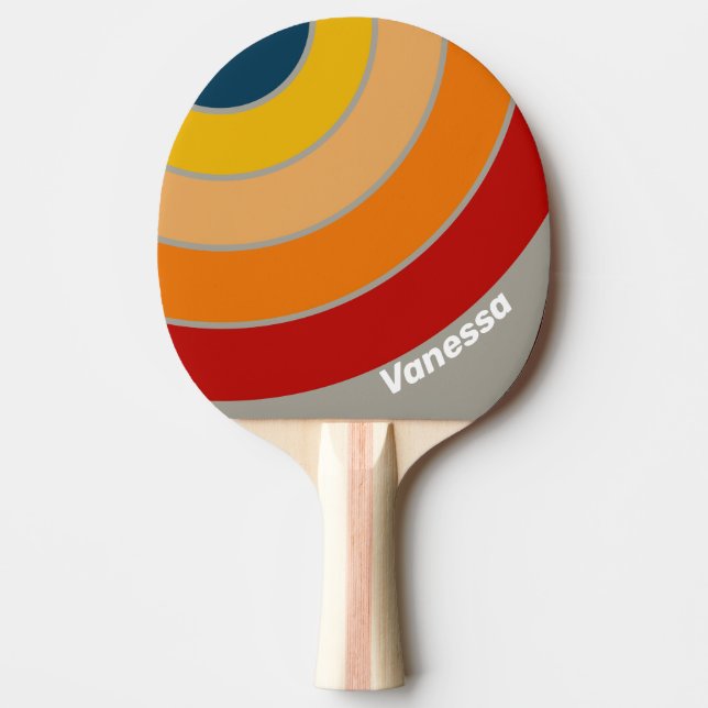 Aurora Arcade Circle Stripe with Name Tischtennis Schläger (Vorderseite)