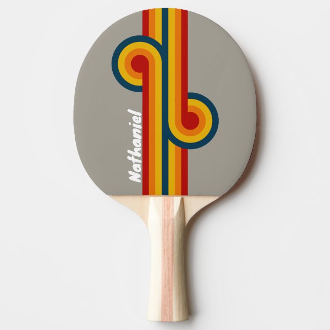 Aurora Arcade Stripe Loop mit Namen Tischtennis Schläger (Vorderseite)