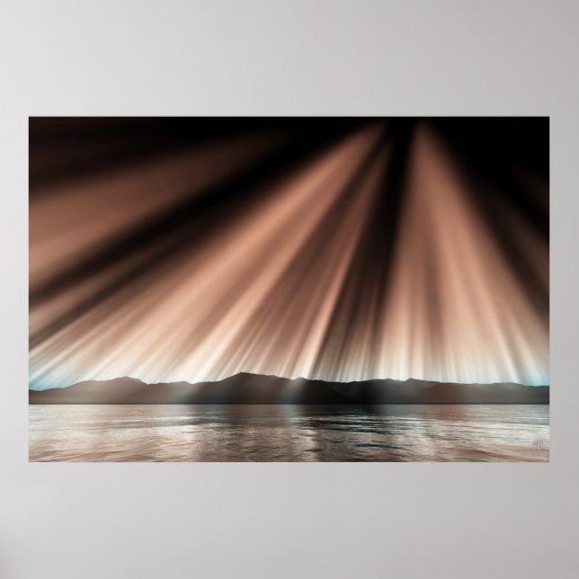 Aurora auf der Oberfläche Poster (Vorne)