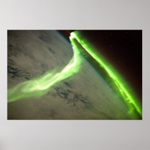 Aurora Australis aus dem Weltraum Poster