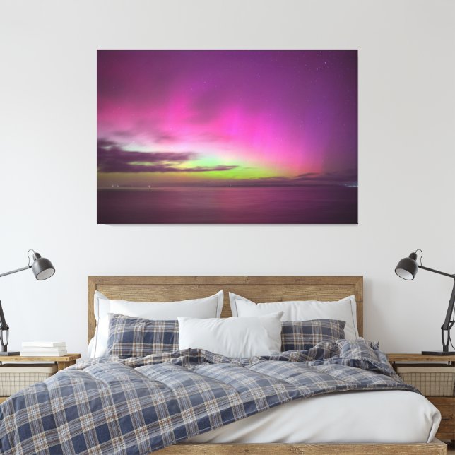 Aurora Australis Southern Lights Australia Leinwanddruck (Insitu (Schlafzimmer))