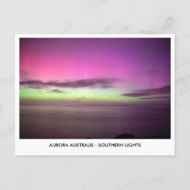 Aurora Australis - Südliche Lichter Nacht Sky Postkarte