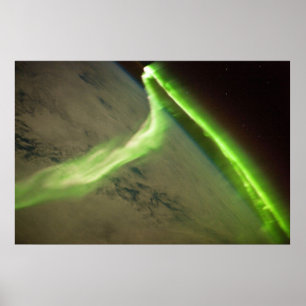 Aurora Australis von der Internationalen Raumstati Poster