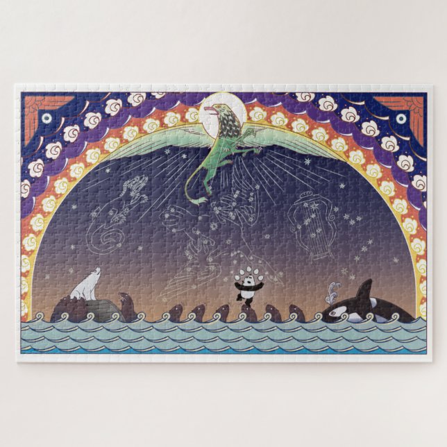 Aurora Bearialis Riesenpuzzle Puzzle (Horizontal)