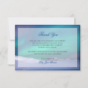 Aurora Beerdigung danke Ihnen Card Memorial Keepak