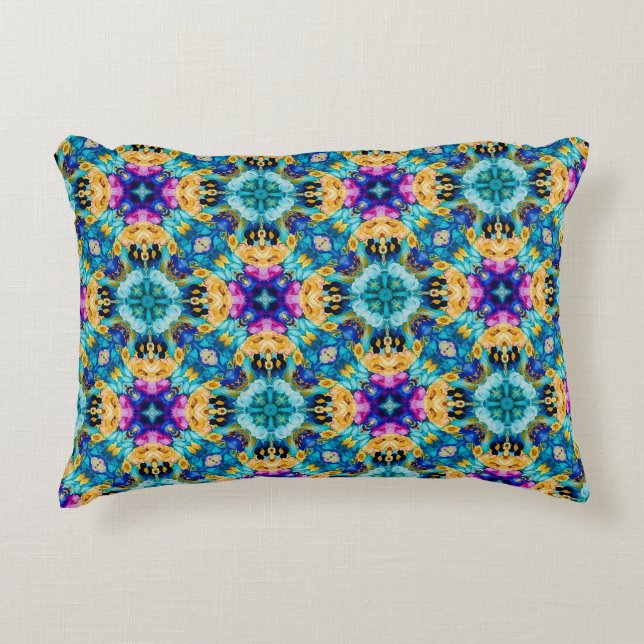 Aurora-Blüten-Teppich Dekokissen (Vorderseite)