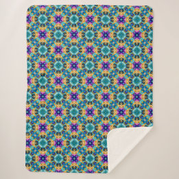 Aurora-Blüten-Teppich Sherpadecke
