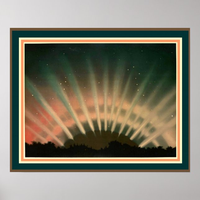 Aurora Borealis 16 x 20 von Trouvelot Poster (Vorne)
