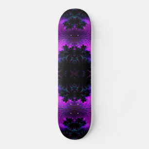 Aurora Borealis am Mitternacht Fraktal Abstrakt Skateboard