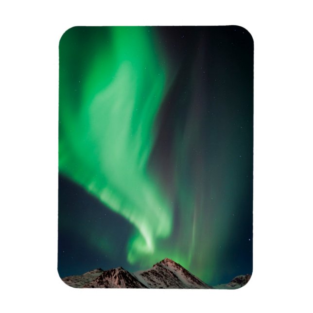 Aurora Borealis | Ankerplatz, Alaska Magnet (Vertikal)