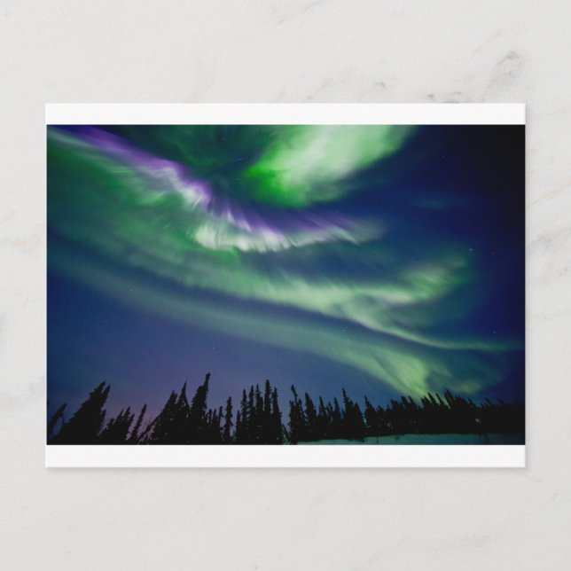 Aurora Borealis Austin Treppe Vom Himmel Postkarte (Vorderseite)