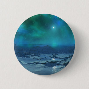 Aurora Borealis Button