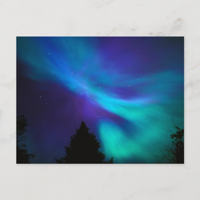 Aurora Borealis | Canada Ontario Sudbury Postkarte (Vorderseite)