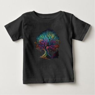 Aurora Borealis Illustration T-Sh Baby T-shirt