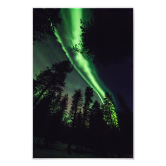 Aurora borealis im finnischen Lappland Fotodruck